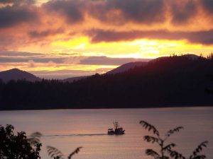 September Sunset from Deck